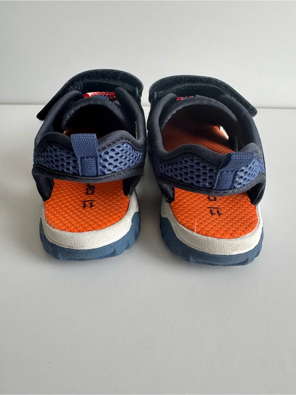 Carter's Navy and Orange Toddler Sandals - Size 11